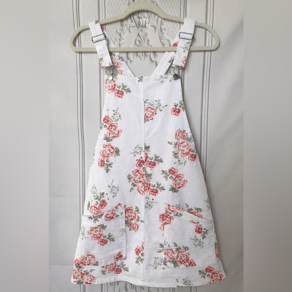 No Boundaries Floral Overall Dress | Size L (11–13) | Cottagecore Style